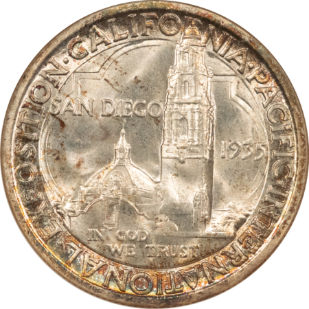 CAC Approved Coins 1935-S SAN DIEGO EXPO COMMEMORATIVE HALF – NGC MS-65, FATTIE, SUPERB, PQ+, CAC!