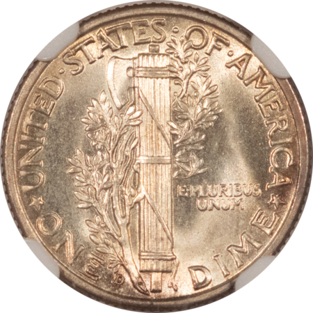 Dimes 1942-D MERCURY DIME – NGC MS-66 FRESH & PRETTY!