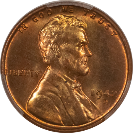 Lincoln Cents (Wheat) 1942-D LINCOLN CENT – PCGS MS-66 RD