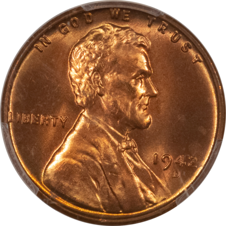 Lincoln Cents (Wheat) 1942-D LINCOLN CENT – PCGS MS-66 RD