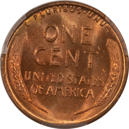 Lincoln Cents (Wheat) 1942-D LINCOLN CENT – PCGS MS-66 RD, GORGEOUS!