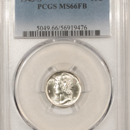 Dimes 1943-S MERCURY DIME – PCGS MS-66 FB BLAZING WHITE!