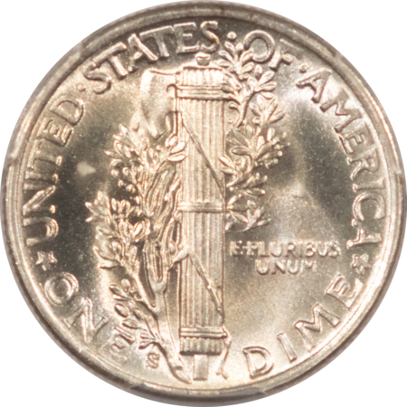 Dimes 1943-S MERCURY DIME – PCGS MS-66 FB BLAZING WHITE!