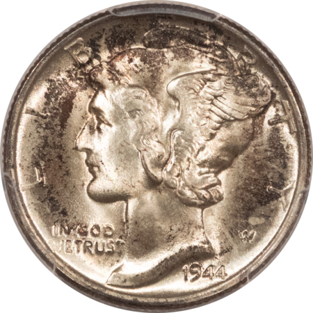 Dimes 1944-D MERCURY DIME – PCGS MS-67+ FB, FRESH & PREMIUM QUALITY! SUPERB!