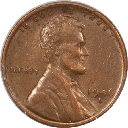 Lincoln Cents (Wheat) 1946-S/D LINCOLN CENT, FS-511 OMM (FS-021.2) – PCGS AU-55