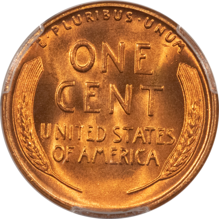 Lincoln Cents (Wheat) 1951-D LINCOLN CENT – PCGS MS-66 RD, BLAZING & PREMIUM QUALITY!