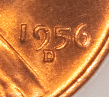 Lincoln Cents (Wheat) 1956 D/D LINCOLN CENT FS-022 NGC MS-65 RD SCARCE VARIETY, 2ND MISPLACED MINTMARK