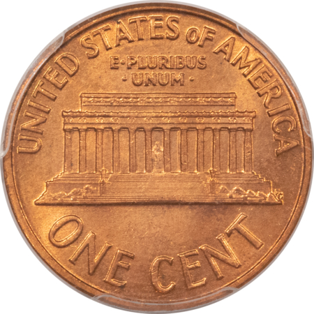 Lincoln Cents (Memorial) 1960-D/D LINCOLN CENT, SMALL/LARGE DATE – PCGS MS-65 RD, POPULAR VARIETY!