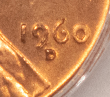 Lincoln Cents (Memorial) 1960-D/D LINCOLN CENT, SMALL/LARGE DATE – PCGS MS-65 RD, POPULAR VARIETY!