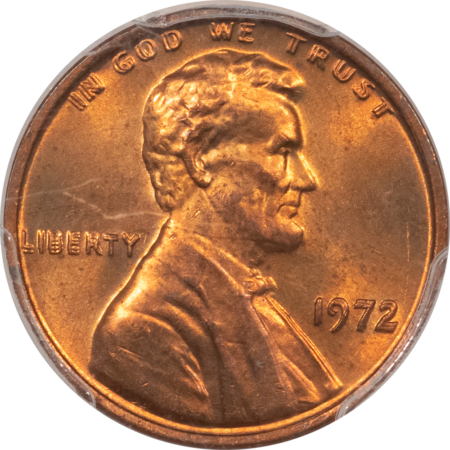 Lincoln Cents (Memorial) 1972 LINCOLN CENT, DOUBLED DIE OBVERSE – PCGS MS-65 RD