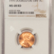 Lincoln Cents (Memorial) 1960-D/D LINCOLN CENT, SMALL/LARGE DATE – PCGS MS-65 RD, POPULAR VARIETY!