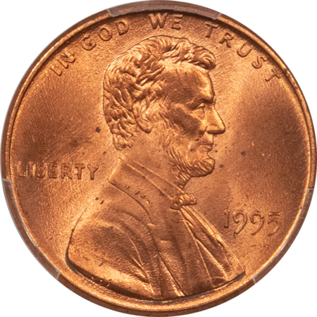Lincoln Cents (Memorial) 1995 DOUBLED DIE OBVERSE LINCOLN CENT – PCGS MS-64 RD, RED FROM A FRESH ROLL!