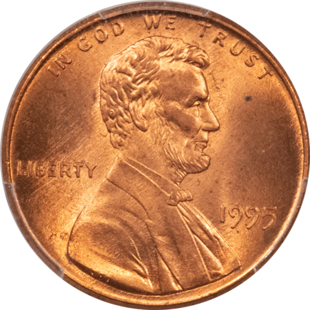Lincoln Cents (Memorial) 1995 DOUBLED DIE OBVERSE LINCOLN CENT – PCGS MS-64 RD, RED FROM A FRESH ROLL!