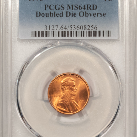 Lincoln Cents (Memorial) 1995 DOUBLED DIE OBVERSE LINCOLN CENT – PCGS MS-64 RD, RED FROM A FRESH ROLL!