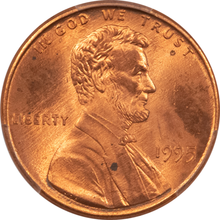 Lincoln Cents (Memorial) 1995 DOUBLED DIE OBVERSE LINCOLN CENT – PCGS MS-64 RD, RED FROM A FRESH ROLL!