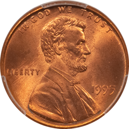 Lincoln Cents (Memorial) 1995 DOUBLED DIE OBVERSE LINCOLN CENT – PCGS MS-65 RD GEM RED FROM A FRESH ROLL!