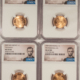 Lincoln Cents (Memorial) 2009-D SMS BRONZE LINCOLN CENT SET/4 BICENTENNIAL – NGC MS-69 RD