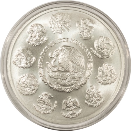 Bullion 2014 MEXICO 5 OZ .999 SILVER LIBERTAD 5 ONZAS LOT/5 GEM BU IN ORIGINAL CAPSULE!