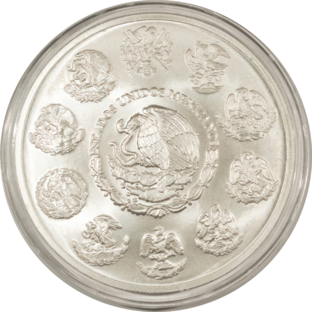 Bullion 2016 MEXICO 5 OZ .999 SILVER LIBERTAD 5 ONZAS GEM BU IN ORIGINAL CAPSULE!