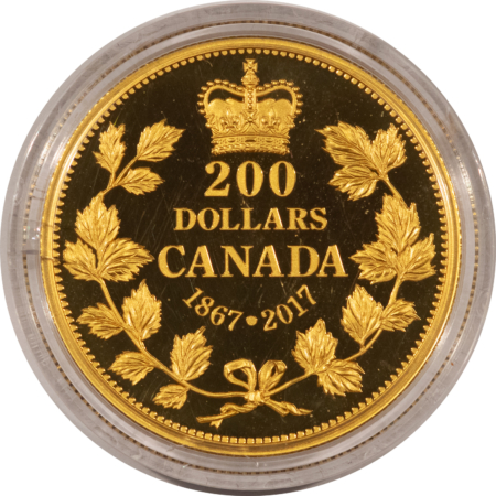 Bullion 2017 CANADA $200 1 OZ .9999 FINE GOLD 150 YEARS OF PASSION GEM PROOF 250 MINTAGE
