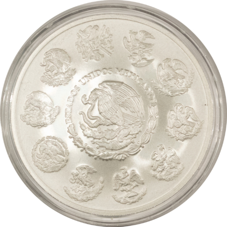 Bullion 2019 MEXICO 5 OZ .999 SILVER LIBERTAD 5 ONZAS GEM BU IN ORIGINAL CAPSULE!