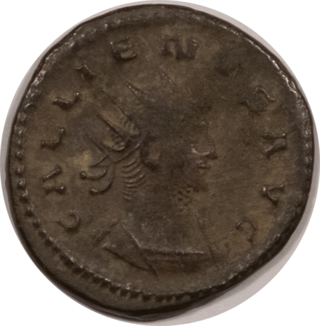 Ancient Coins AD253-268 ROMAN GALLIERUS BI ANTONINIANUS 23MM 3.6 GR -DECENT VF OR BETTER!