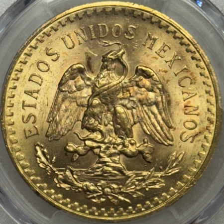 New Certified Coins 1921 MEXICO GOLD 50 PESO, KM#481 – PCGS MS-64, FRESH & FLASHY KEY DATE!