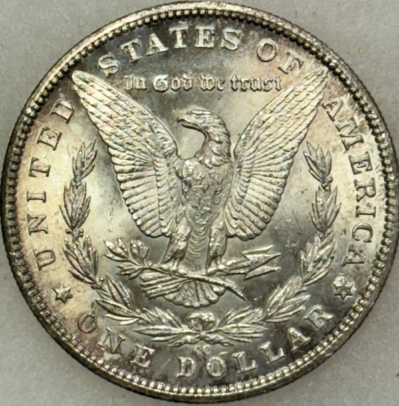 Dollars 1885-CC $1 MORGAN DOLLAR – CHOICE+ BRILLIANT UNCIRCULATED, PRETTY! CARSON CITY!