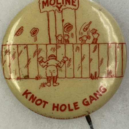 Miscellaneous CA 1920 MOLINE “PLOWBOYS” MINOR LEAGUE BASEBALL TEAM 1 1/4″ BUTTON RARE & EXC!