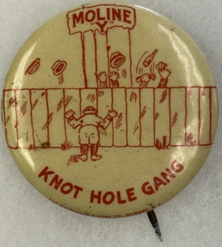 Miscellaneous CA 1920 MOLINE “PLOWBOYS” MINOR LEAGUE BASEBALL TEAM 1 1/4″ BUTTON RARE & EXC!