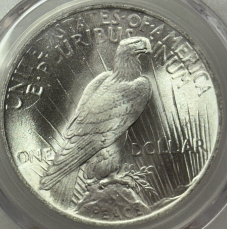 Dollars 1924 $1 PEACE DOLLAR – PCGS MS-66+ BLAZING WHITE & STUNNING, $5-10K IN MS-67