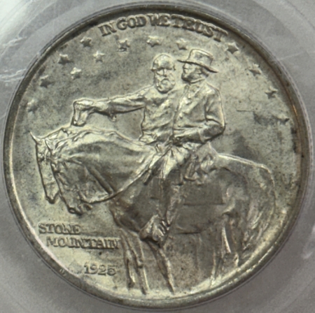 CAC Approved Coins 1925 STONE MOUNTAIN COMMEMORATIVE HALF DOLLAR – PCGS MS-65 CAC, PREMIUM QUALITY!