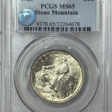 Early Commems 1925 STONE MOUNTAIN COMMEMORATIVE HALF DOLLAR – PCGS MS-65, SIGHT WHITE GEM!