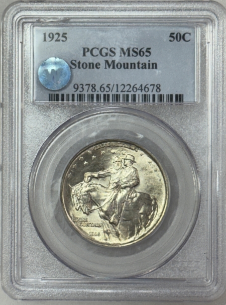 Early Commems 1925 STONE MOUNTAIN COMMEMORATIVE HALF DOLLAR – PCGS MS-65, SIGHT WHITE GEM!