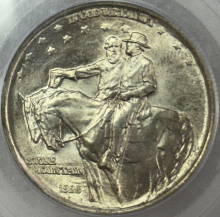 Early Commems 1925 STONE MOUNTAIN COMMEMORATIVE HALF DOLLAR – PCGS MS-65, SIGHT WHITE GEM!
