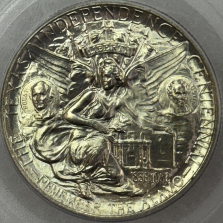 Early Commems 1934 TEXAS COMMEMORATIVE HALF DOLLAR – PCGS MS-64, LOOKS 66! PREMIUM QUALITY!