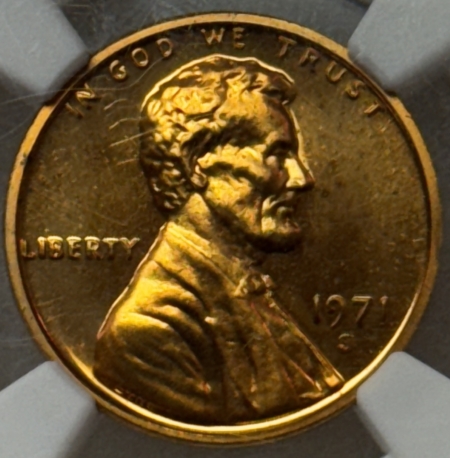 Lincoln Cents (Memorial) 1971-S DOUBLED DIE OBVERSE PROOF LINCOLN CENT, FS-101 – NGC PF-65 RD, BRIGHT RED