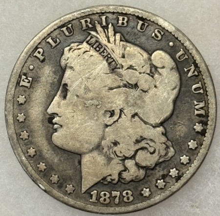 Dollars 1878-CC $1 MORGAN DOLLAR – LOW GRADE CIRCULATED! CARSON CITY!