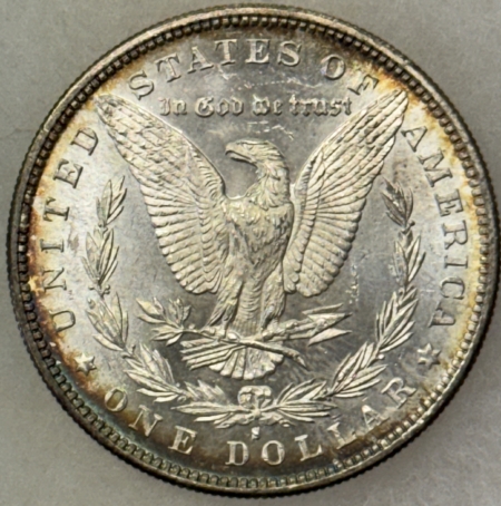 Dollars 1879-S $1 MORGAN DOLLAR – PRETTY, FLASHY BRILLIANT UNCIRCULATED, SEMI-PROOFLIKE!