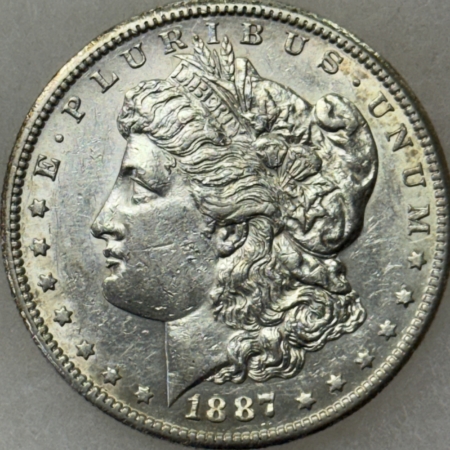 Dollars 1887-S $1 MORGAN DOLLAR – FLASHY HIGH GRADE EXAMPLE!