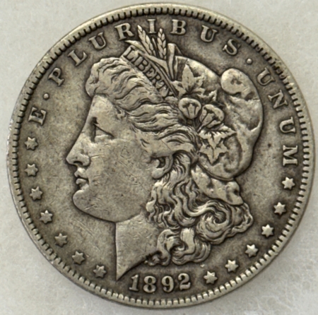 Dollars 1892 $1 MORGAN DOLLAR – NICE HIGH GRADE CIRCULATED EXAMPLE!