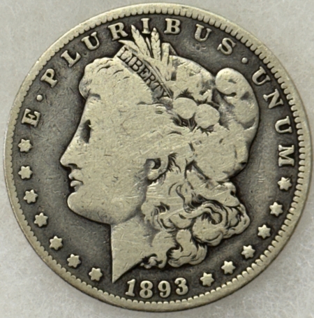 Dollars 1893-O $1 MORGAN DOLLAR – NICE PLEASING CIRCULATED EXAMPLE! KEY-DATE!