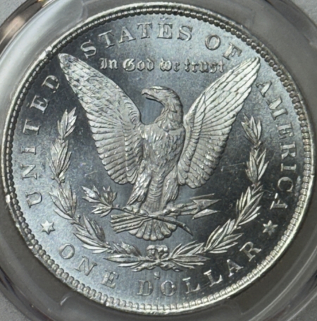 Dollars 1879-S $1 MORGAN DOLLAR – PCGS MS-63, BLAST WHITE, SEMI-PROOFLIKE!