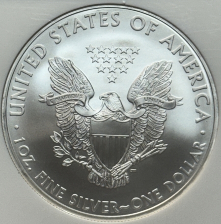American Silver Eagles 2008 $1 AMERICAN SILVER EAGLE, 1 OZ .999 – NGC MS-69