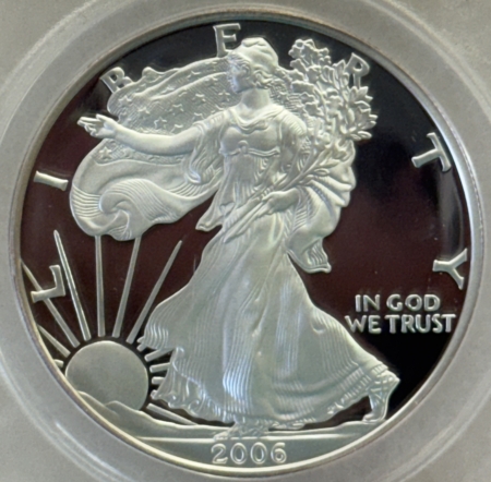 American Silver Eagles 2006-W $1 PROOF AMERICAN SILVER EAGLE 1 OZ .999 ANACS PF69 DCAM 20TH ANNIVERSARY