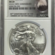 American Silver Eagles 2017 (W) $1 AMERICAN SILVER EAGLE  1 OZ .999 COMPLETE MINT STATE SET ANACS MS-69