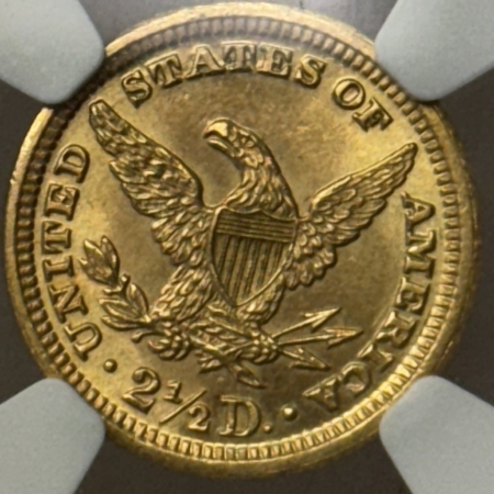 $2.50 1897 $2.50 LIBERTY GOLD QUARTER EAGLE – NGC MS-64, FRESH & PREMIUM QUALITY!