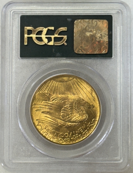 $20 1908 $20 ST GAUDENS GOLD DOUBLE EAGLE, NO MOTTO – PCGS MS-64 OGH, FRESH PQ, GEM!