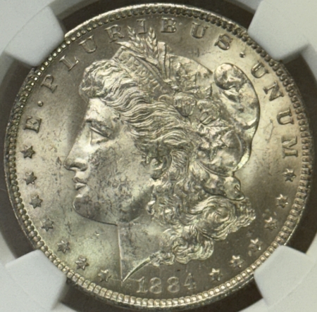 Dollars 1884-O $1 MORGAN DOLLAR – NGC MS-63, CHOICE!