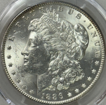 Dollars 1886 $1 MORGAN DOLLAR – PCGS MS-63, CHOICE!